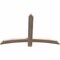 Ekena Millwork Bellingham Smooth Timber Gable Bracket, Douglas Fir, 48"W x 32"H x 1 1/2"D x 3 1/2"F, 16/12 Pitch GBW048X32X0204BEL00SDF - alternate 2